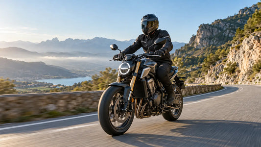 Pourquoi une moto reste stable en roulant sur une route de montagne