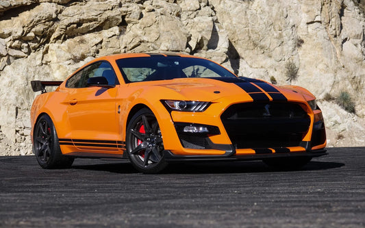 Mustang Shelby GT500 orange  — tableau 3D LED muscle car