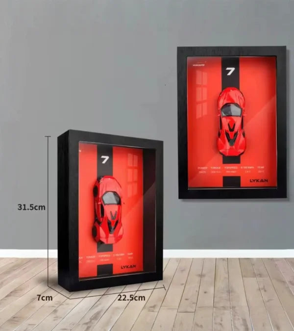 Illustration des dimensions complètes – Tableau LED décoratif Lykan HyperSport