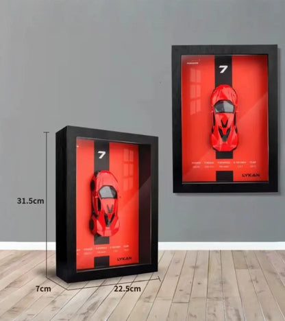 Illustration des dimensions complètes – Tableau LED décoratif Lykan HyperSport