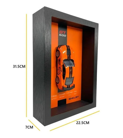 Détail du format du tableau lumineux rétroéclairé shelby gt500 - proportions précises