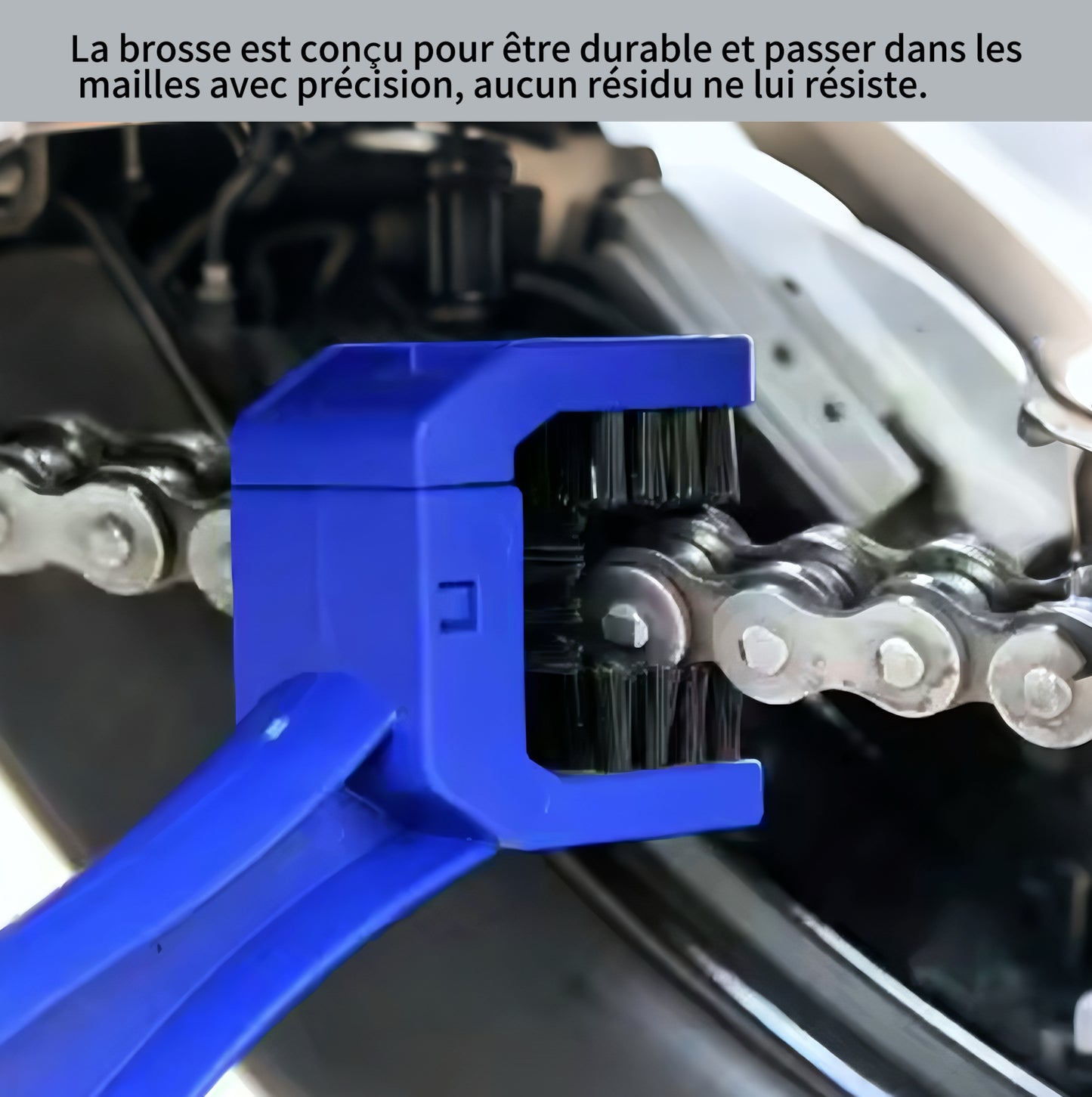 Brosse + récupérateur d'Huile pour Chaîne - CRAZYBIKELIFE