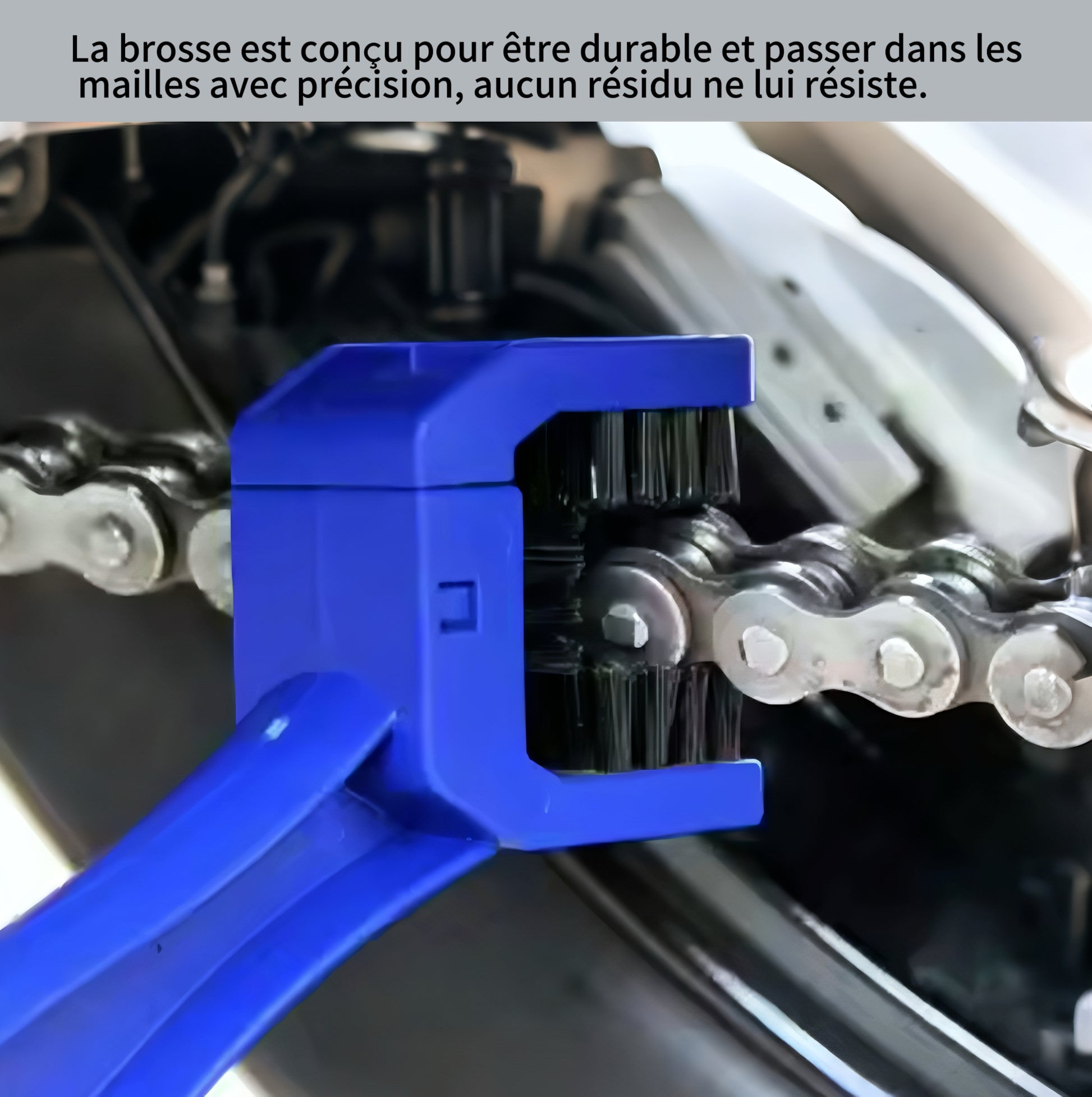 Brosse + récupérateur d'Huile pour Chaîne - CRAZYBIKELIFE