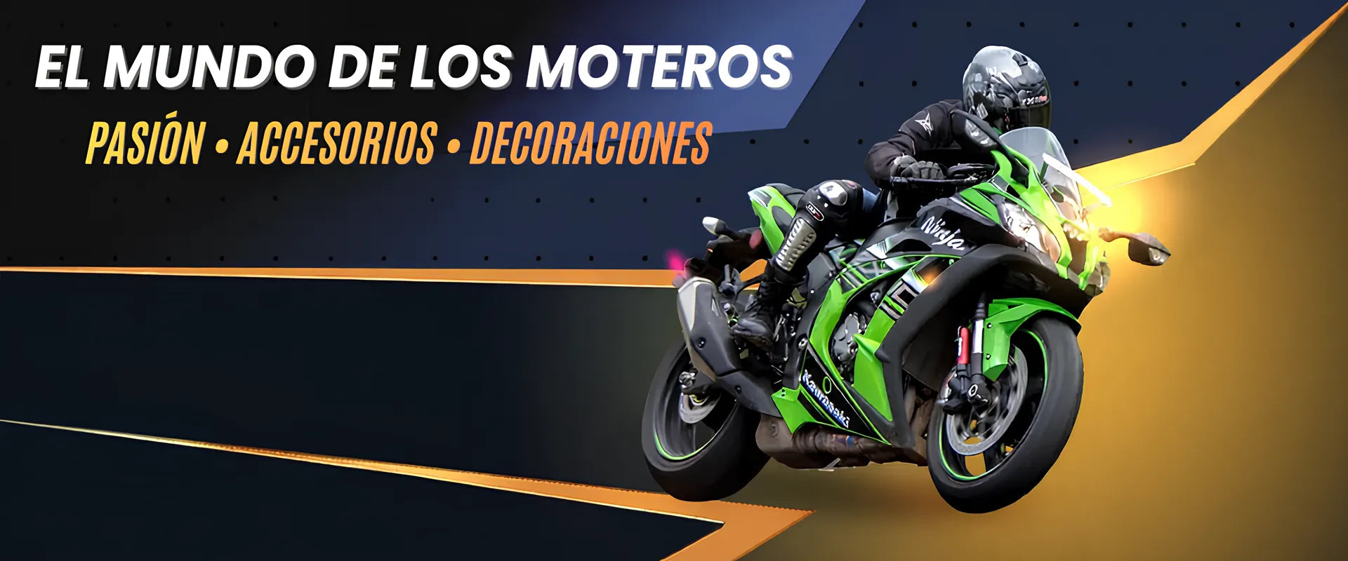 Motociclista en moto deportiva – CrazyBikeLife, tienda de accesorios y decoraciones para motos