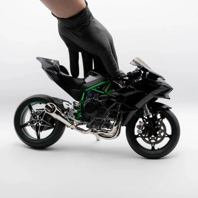 Miniature Moto Kawasaki Ninja H2R 1:6 - Son, Fumée & Lumière