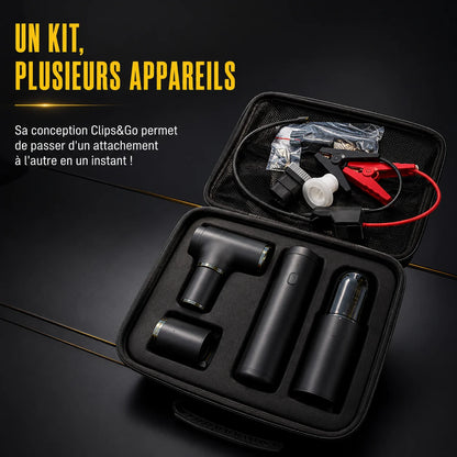 Kit voiture plusieurs appareils technologie Clips Go accessoires interchangeables
