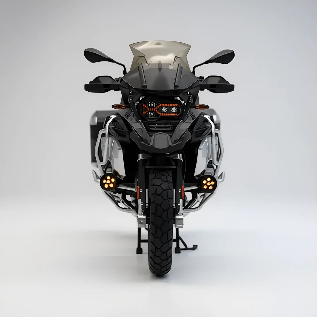 Miniature moto trail R1250GS noire face avant échelle 1:7 cadeau motard collection