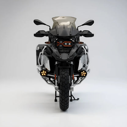 Miniature moto trail R1250GS noire face avant échelle 1:7 cadeau motard collection