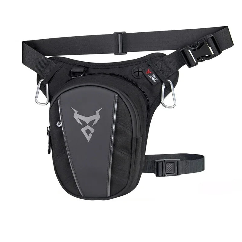Sacoche cuisse motard étanche grise discrète et pratique