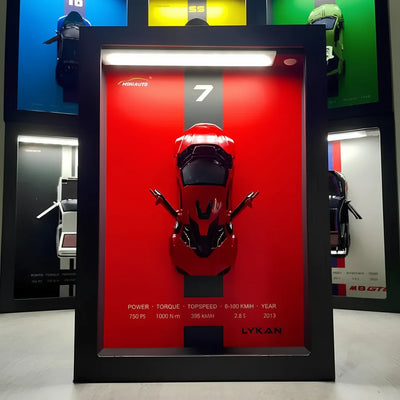 Tableau 3D LED Lykan - Décoration murale voiture
