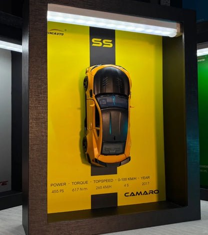 Tableau 3D LED Chevrolet Camaro ZL1 - Décoration murale dynamique et lumineuse. 